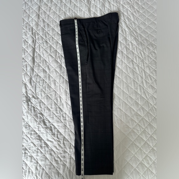 J Crew charcoal grey glen plaid Ludlow suit in Italian stretch wool blend - Picture 9 of 9